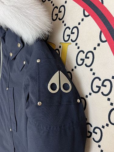 Moose Knuckles Navy Down Parka
