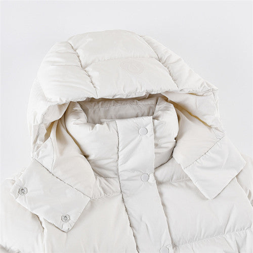 Lululemon Ivory Hooded Oversized Puffer Down Jacket