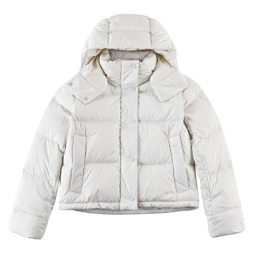 Lululemon Ivory Hooded Oversized Puffer Down Jacket