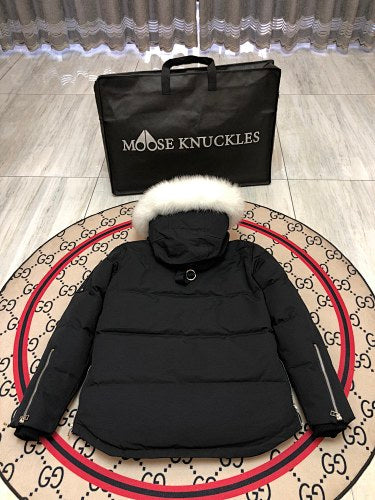 Moose Knuckles Black Short Down Parka