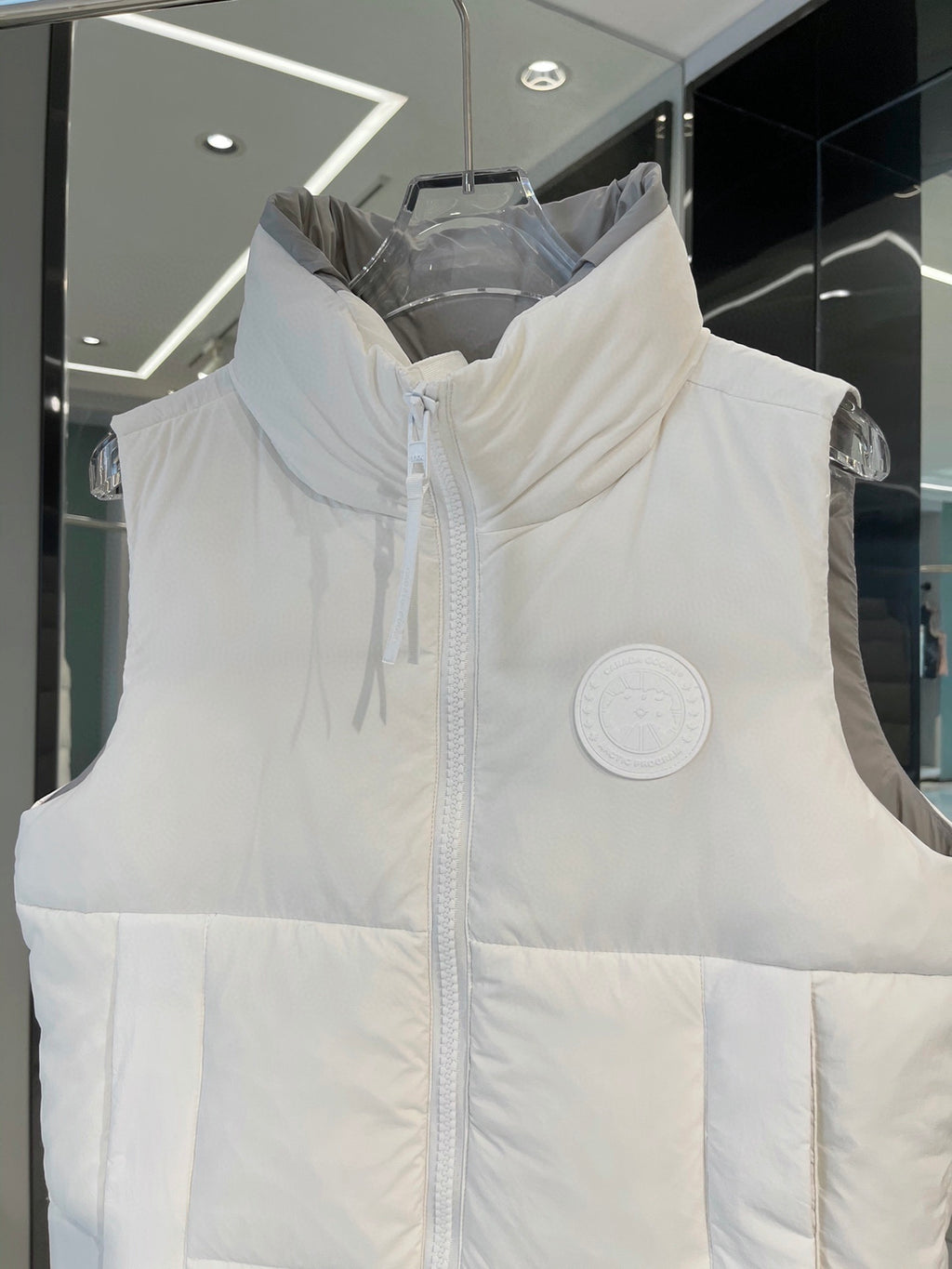 Canada Goose White Down Puffer Vest