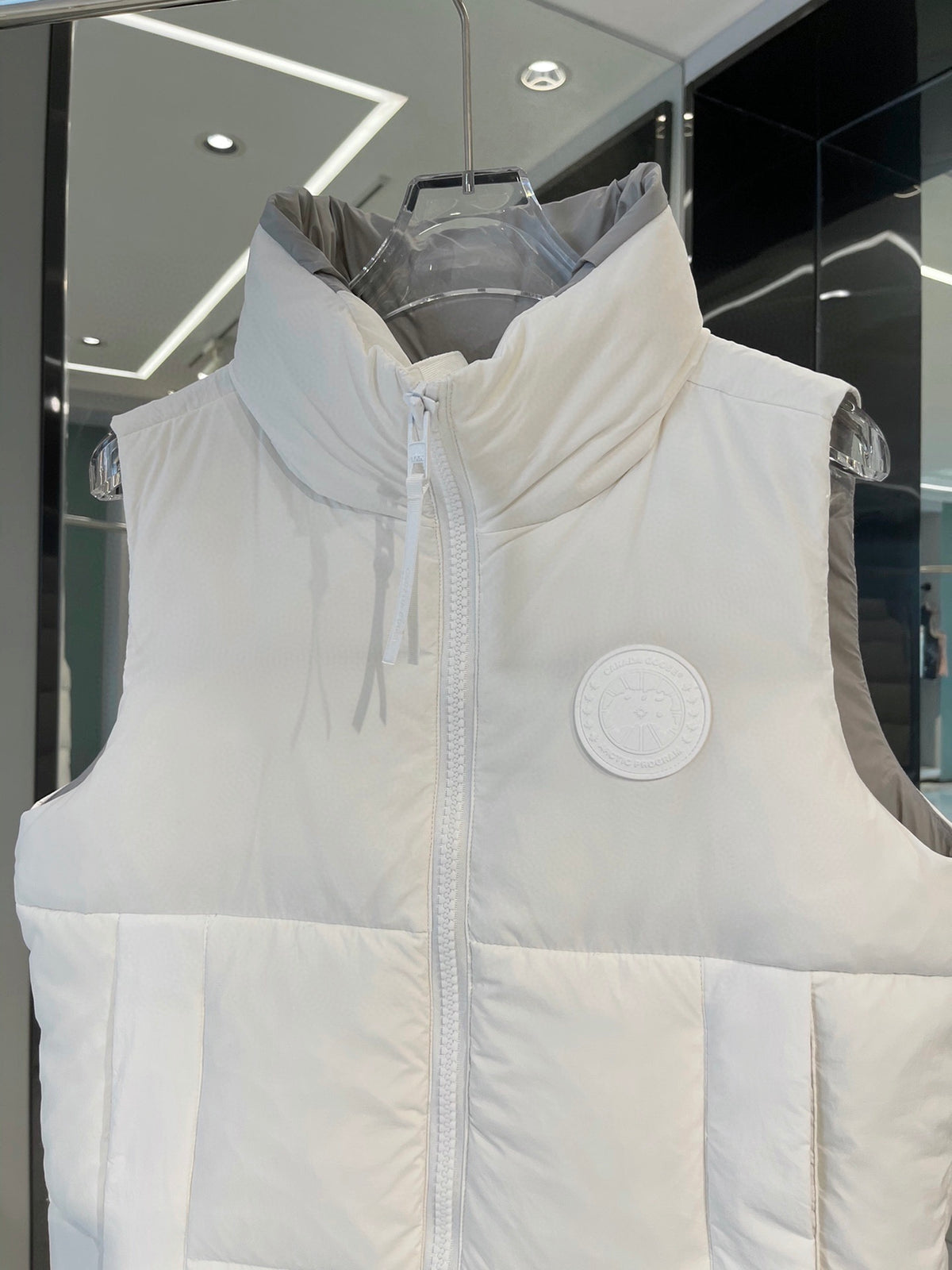 Canada Goose White Down Puffer Vest