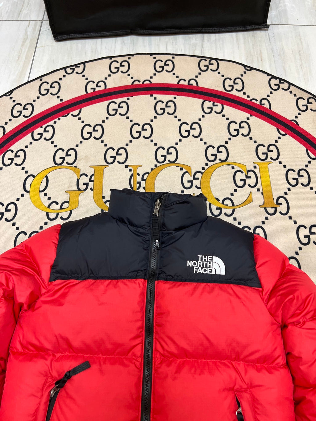 The North Face Red Black 1992 Nuptse 700 Fill Power Down Jacket