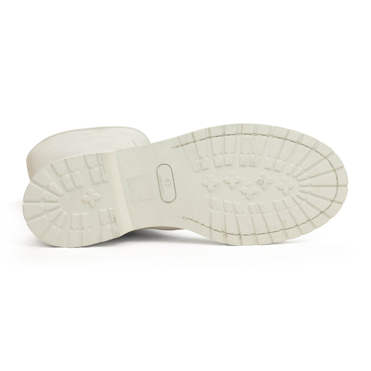 BIANCO WHITE ANKLE BOOTS