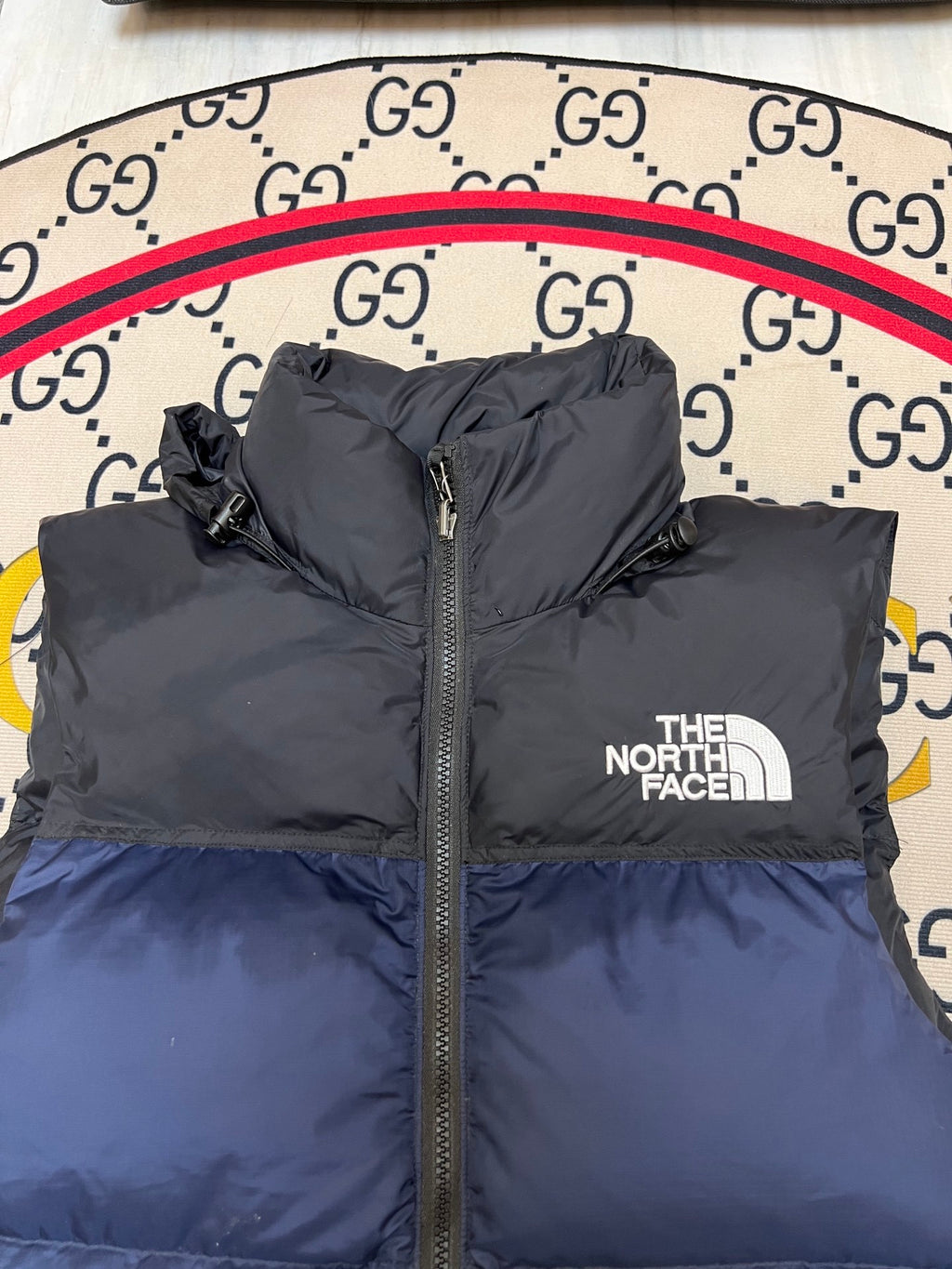 The North Face Navy Blue 700 Fill Puffer Vest