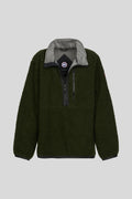 Canada Goose Olive Green Half-Zip Fleece Pullover