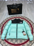 The North Face Mint Green Black 1992 Nuptse 700 Fill Power Down Jacket
