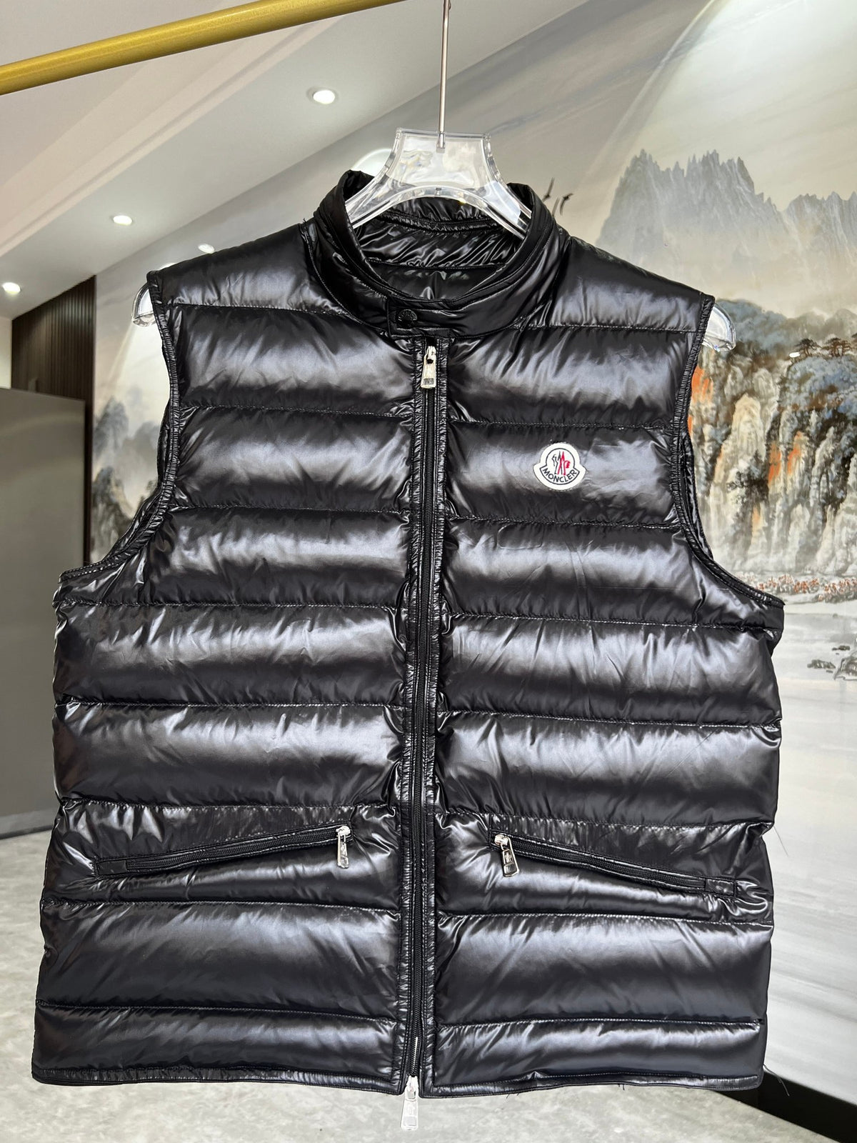 Moncler Black Down Puffer Vest