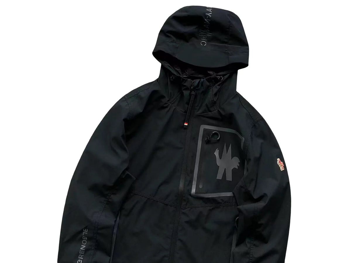 Moncler Black Grenoble Hooded Zip-Up Jacket