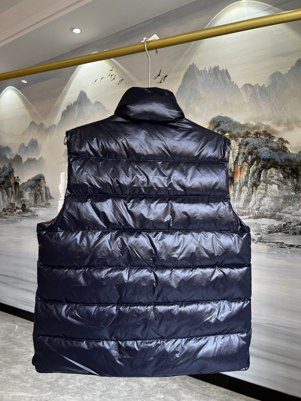 Moncler Navy Blue Down Puffer Vest
