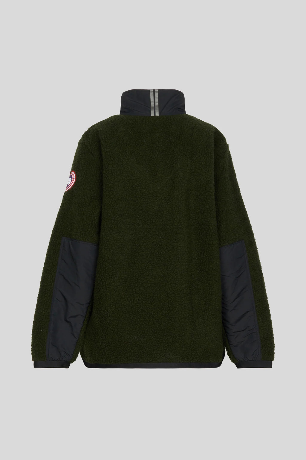 Canada Goose Olive Green Half-Zip Fleece Pullover