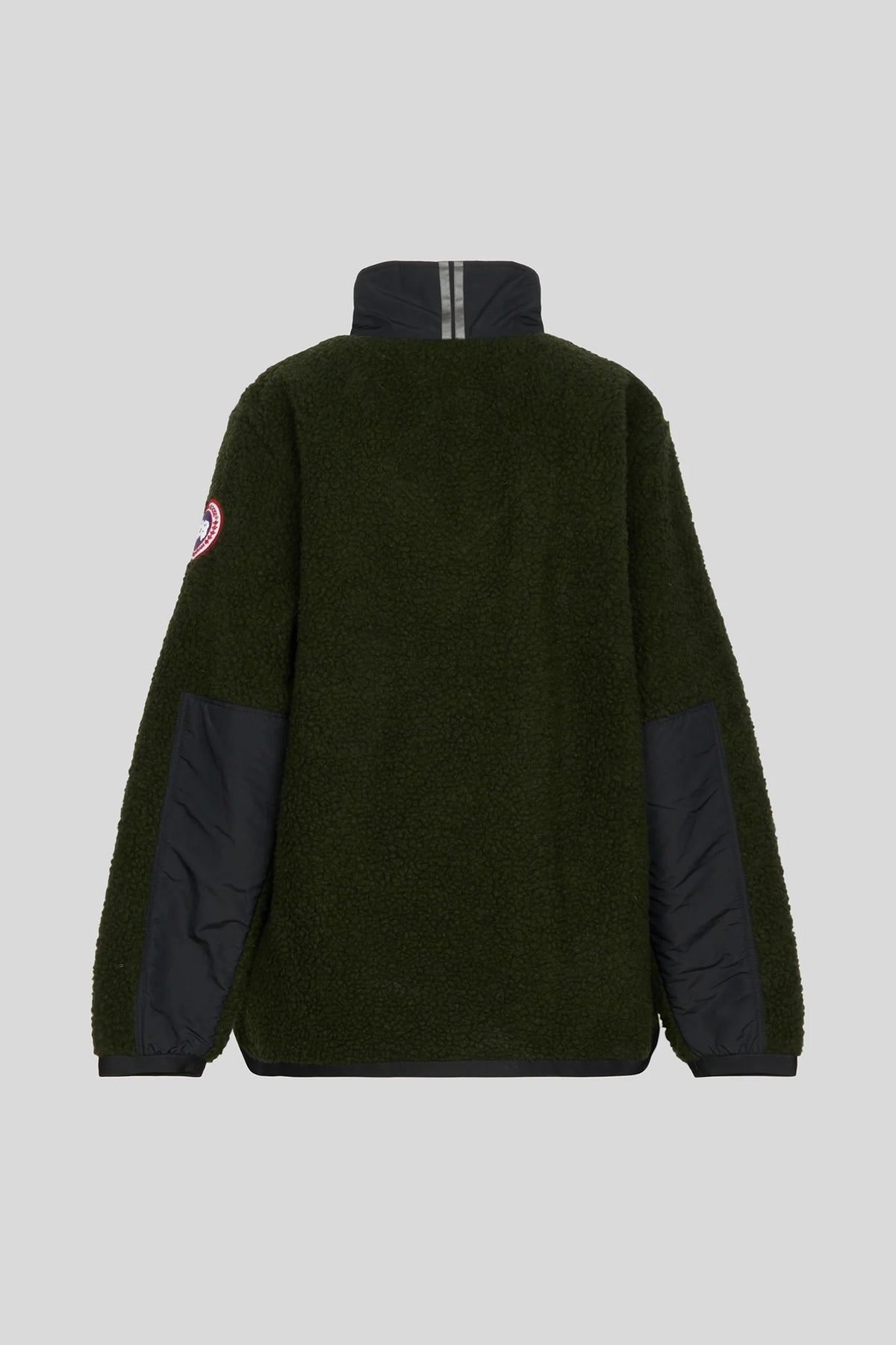 Canada Goose Olive Green Half-Zip Fleece Pullover