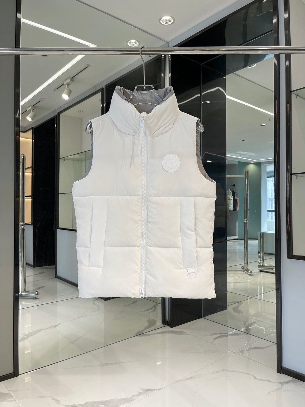 Canada Goose White Down Puffer Vest