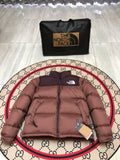 The North Face Pink Brown 1992 Nuptse 700 Fill Power Down Jacket