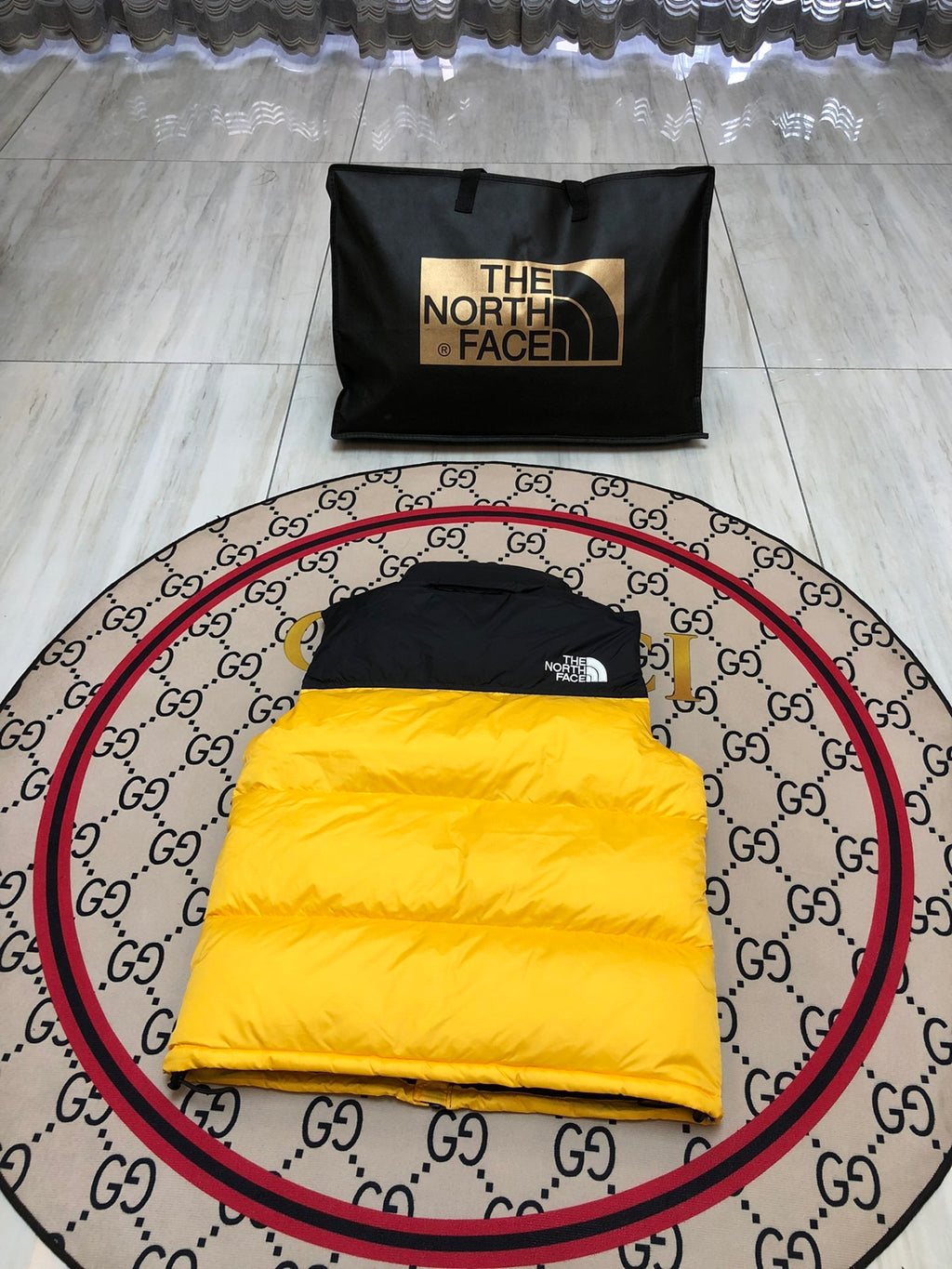 The North Face Yellow 700 Fill Puffer Vest