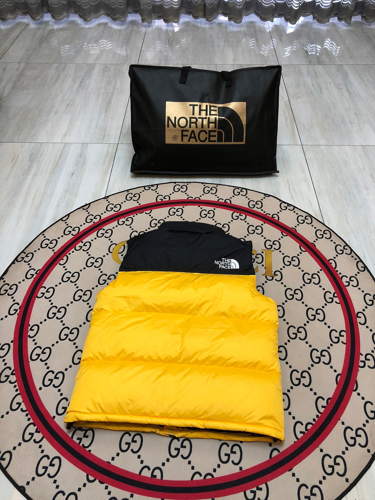 The North Face Yellow 700 Fill Puffer Vest