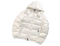 Moncler White Hooded Quilted Puffer Jacket