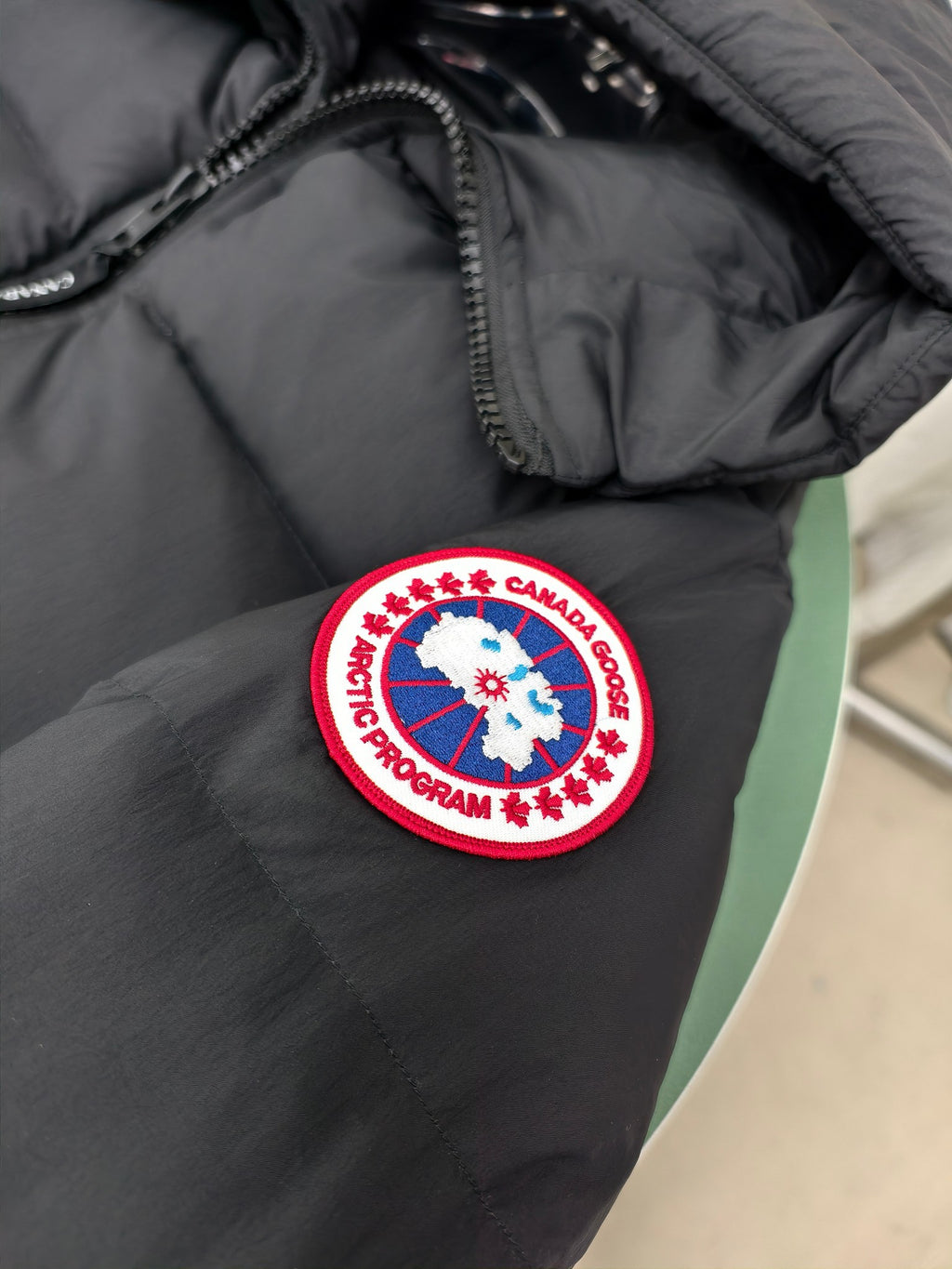 Canada Goose Black Arctic Program Mid-Length Hooded Down Parka