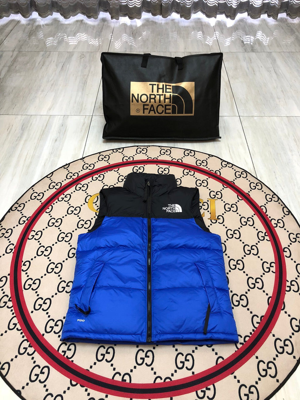 The North Face Royal Blue 700 Fill Puffer Vest