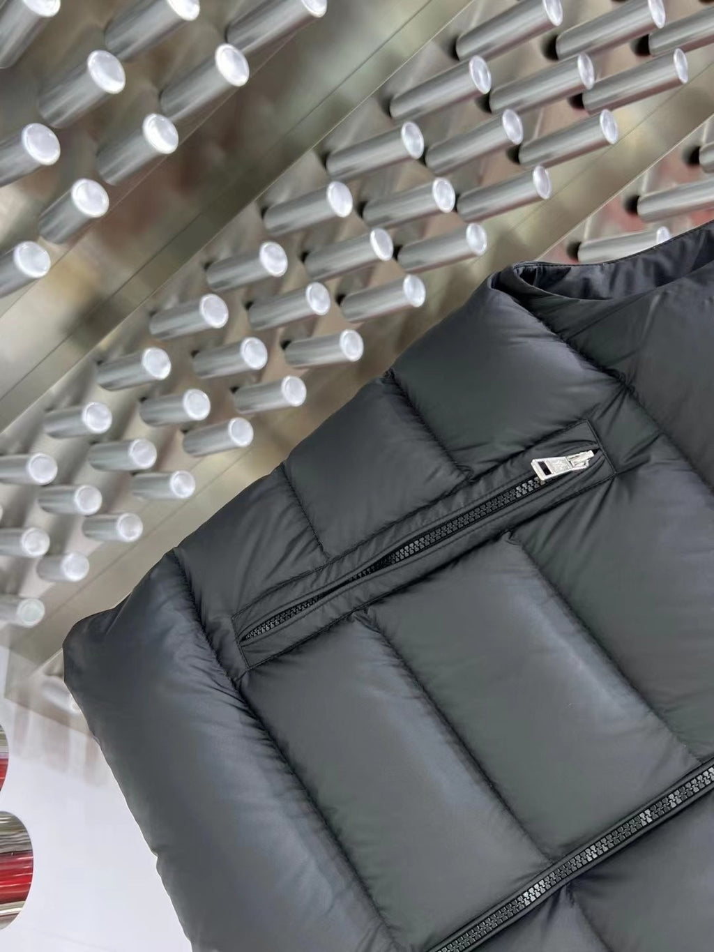 Moncler Charcoal Grey Down Puffer Vest