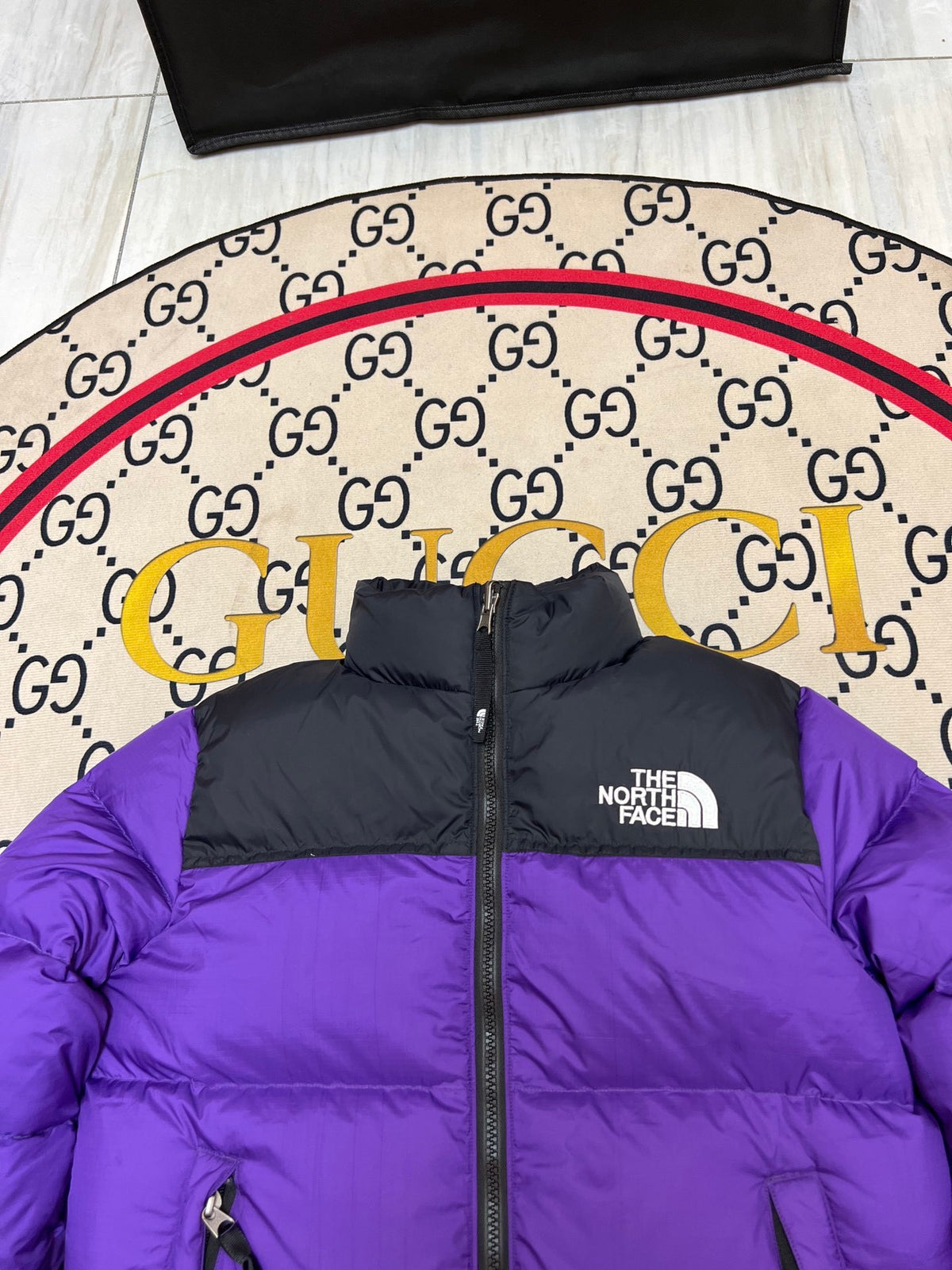 The North Face Purple Black 1992 Nuptse 700 Fill Power Down Jacket