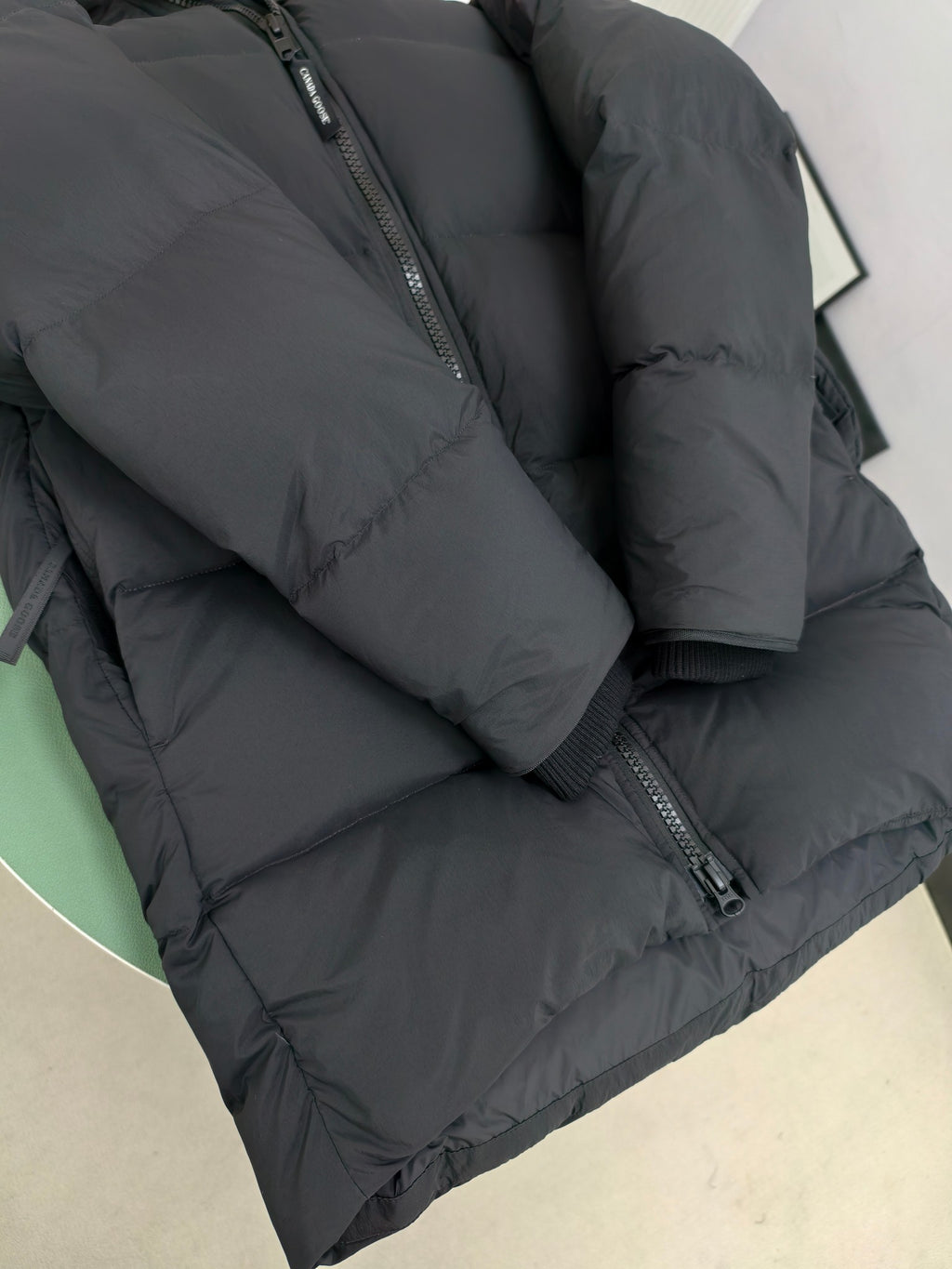 Canada Goose Black Arctic Program Mid-Length Hooded Down Parka