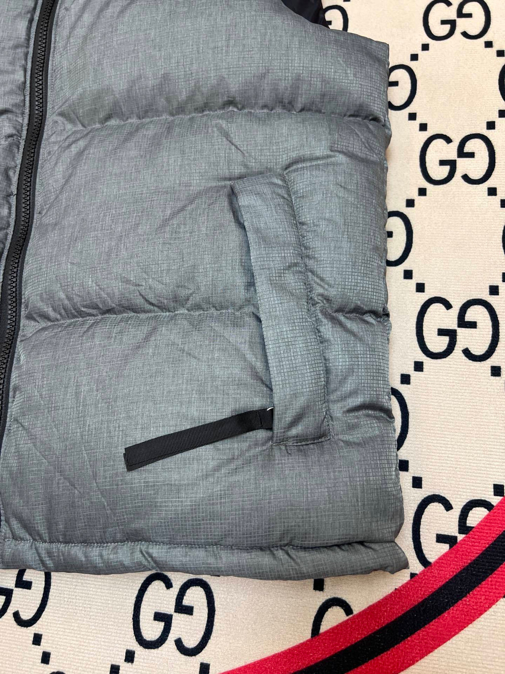 The North Face Grey 700 Fill Puffer Vest