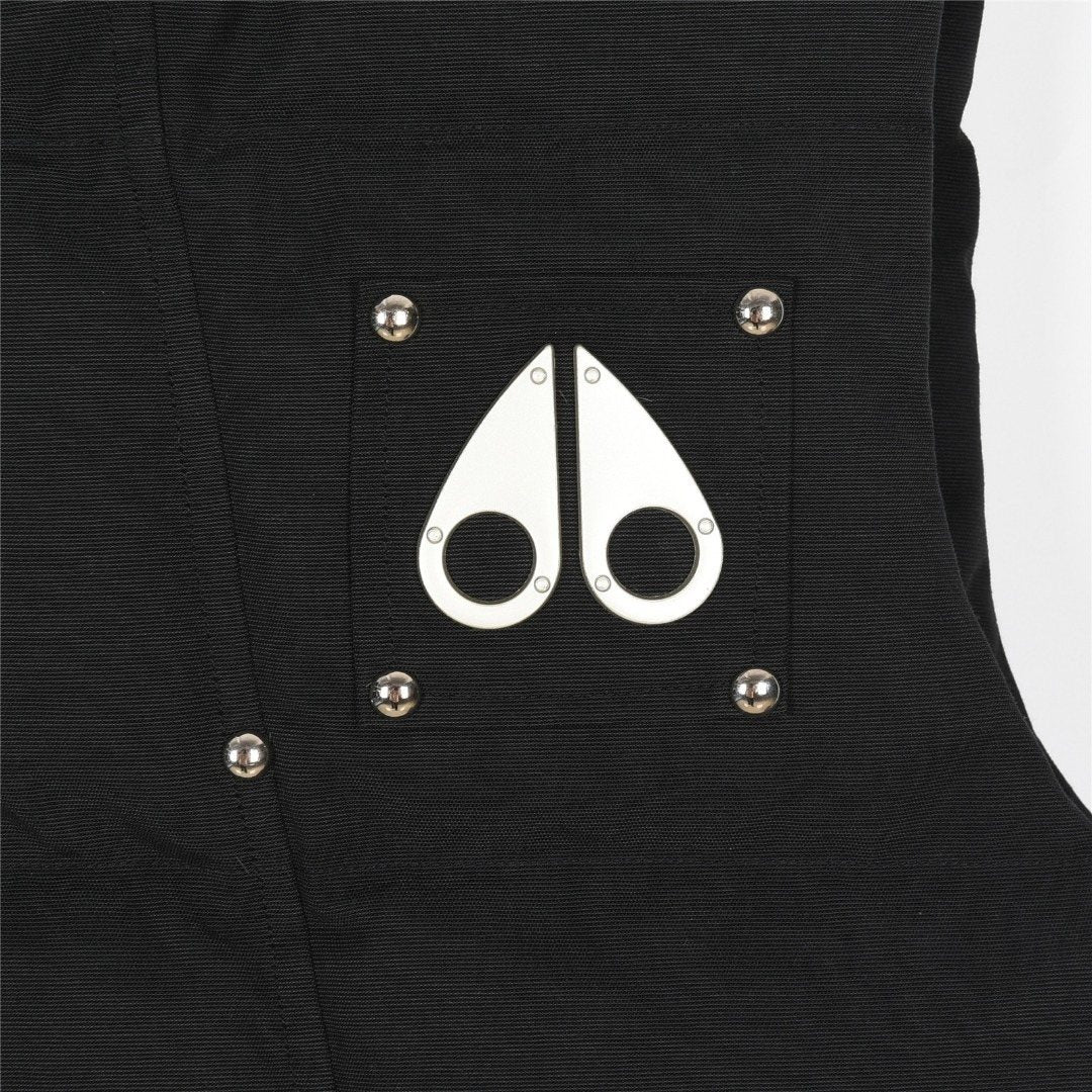 Moose Knuckles Black Down Quilted Vest