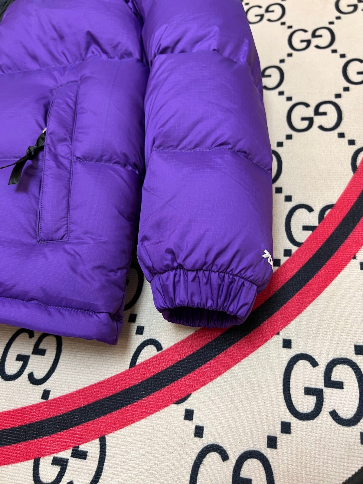 The North Face Purple Black 1992 Nuptse 700 Fill Power Down Jacket