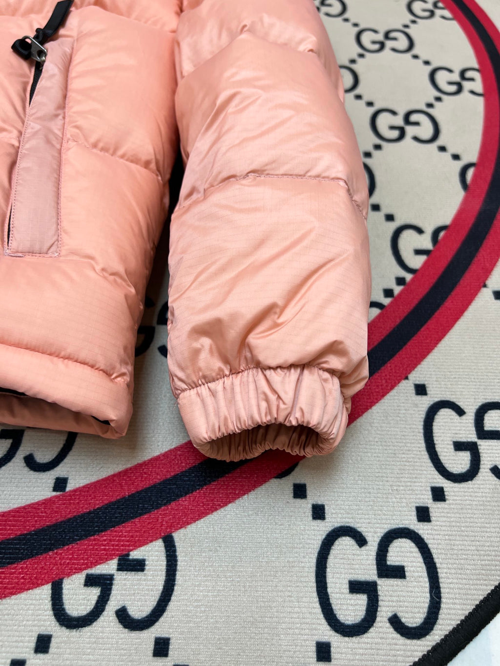 The North Face Coral Pink Black 1992 Nuptse 700 Fill Power Down Jacket