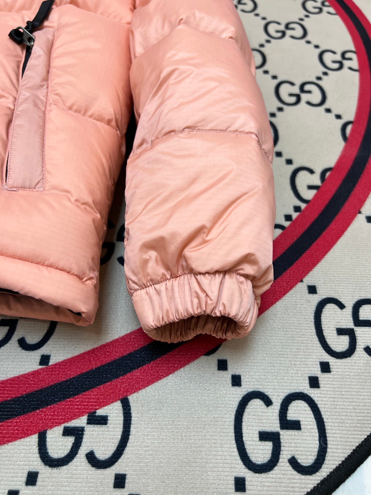 The North Face Coral Pink Black 1992 Nuptse 700 Fill Power Down Jacket