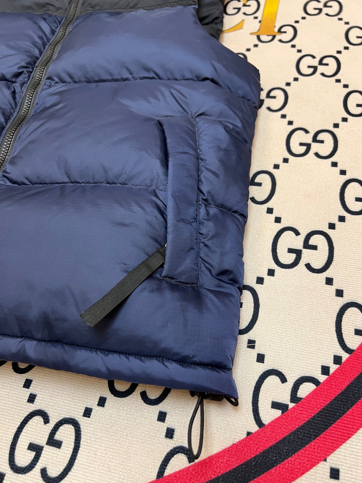 The North Face Navy Blue 700 Fill Puffer Vest