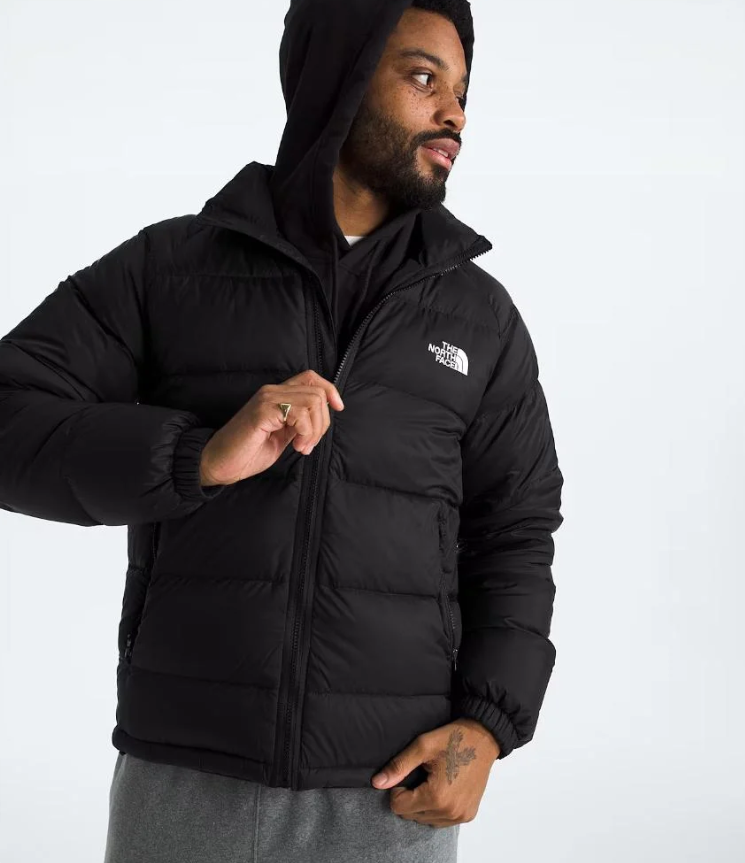 Moose Knuckles White Black Ribbed Contrast Fur Trim Hooded Bomber Down Jacket