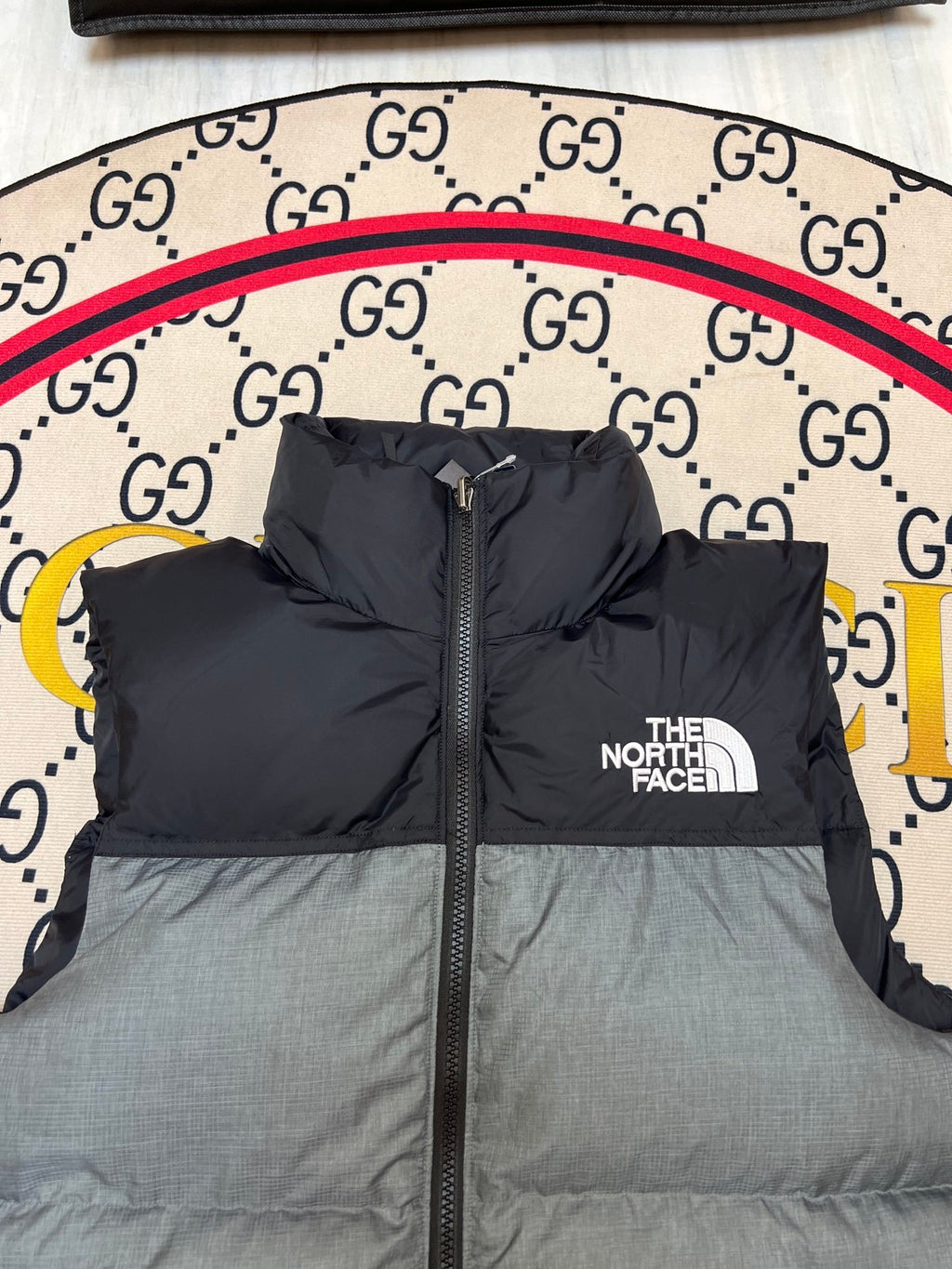 The North Face Grey 700 Fill Puffer Vest