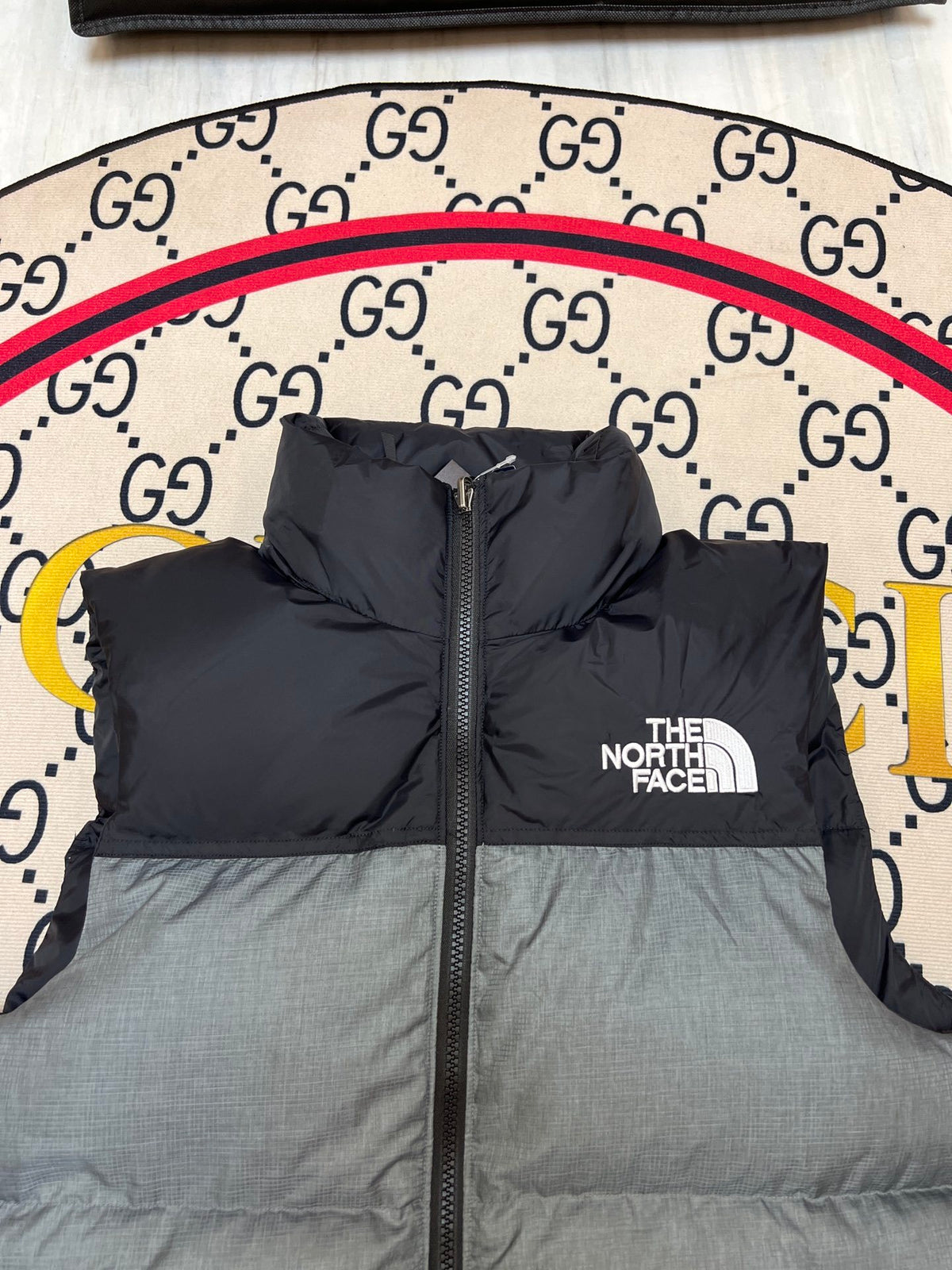 The North Face Grey 700 Fill Puffer Vest