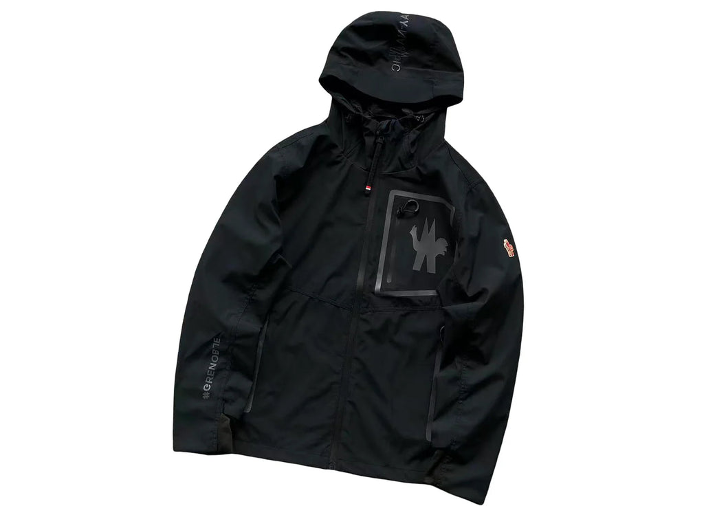 Moncler Black Grenoble Hooded Zip-Up Jacket