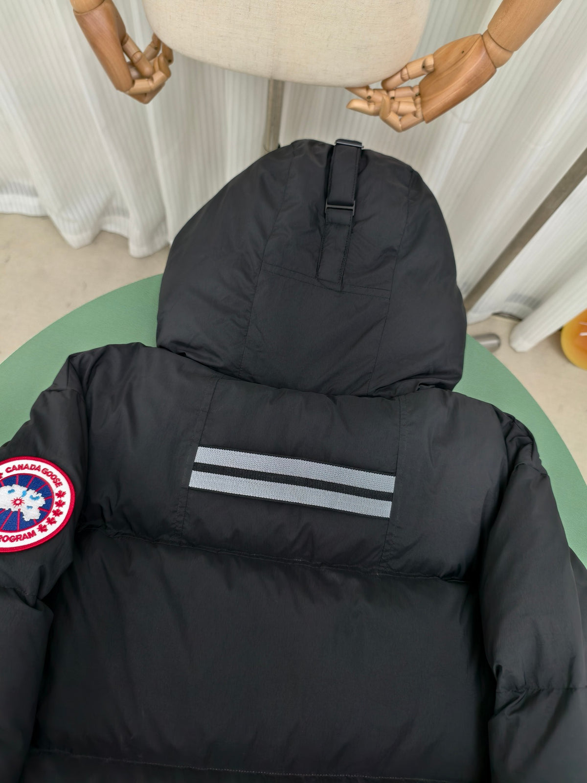 Canada Goose Black Arctic Program Mid-Length Hooded Down Parka