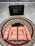 The North Face Coral Pink Black 1992 Nuptse 700 Fill Power Down Jacket