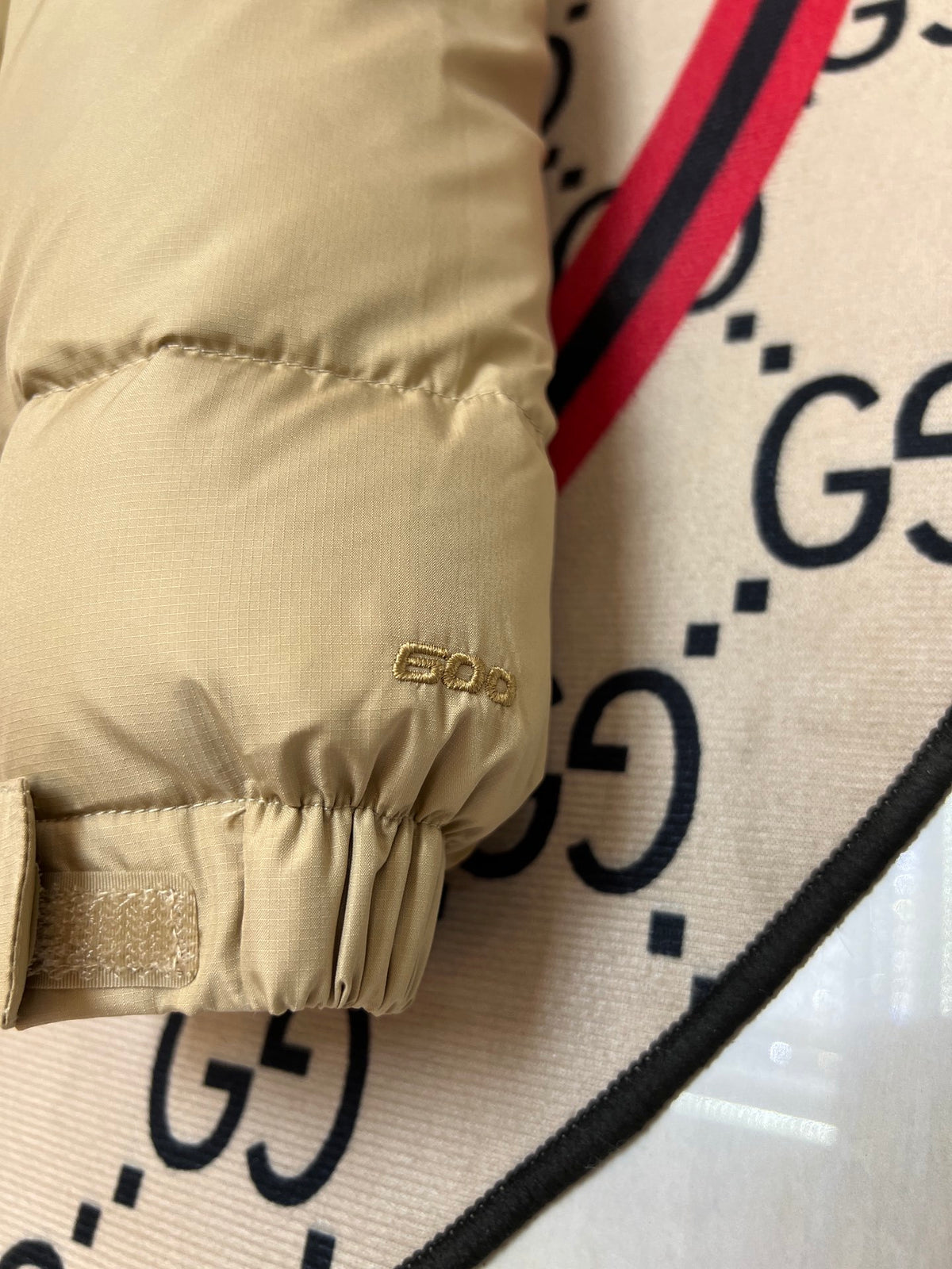 The North Face Cream Tan 1992 Nuptse 700 Fill Power Down Jacket