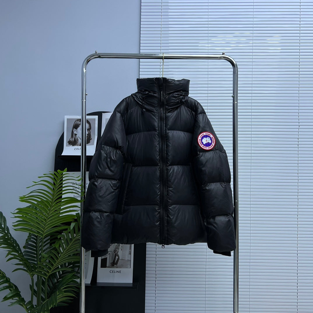 Canada Goose Black Hooded Puffer Down Jacket