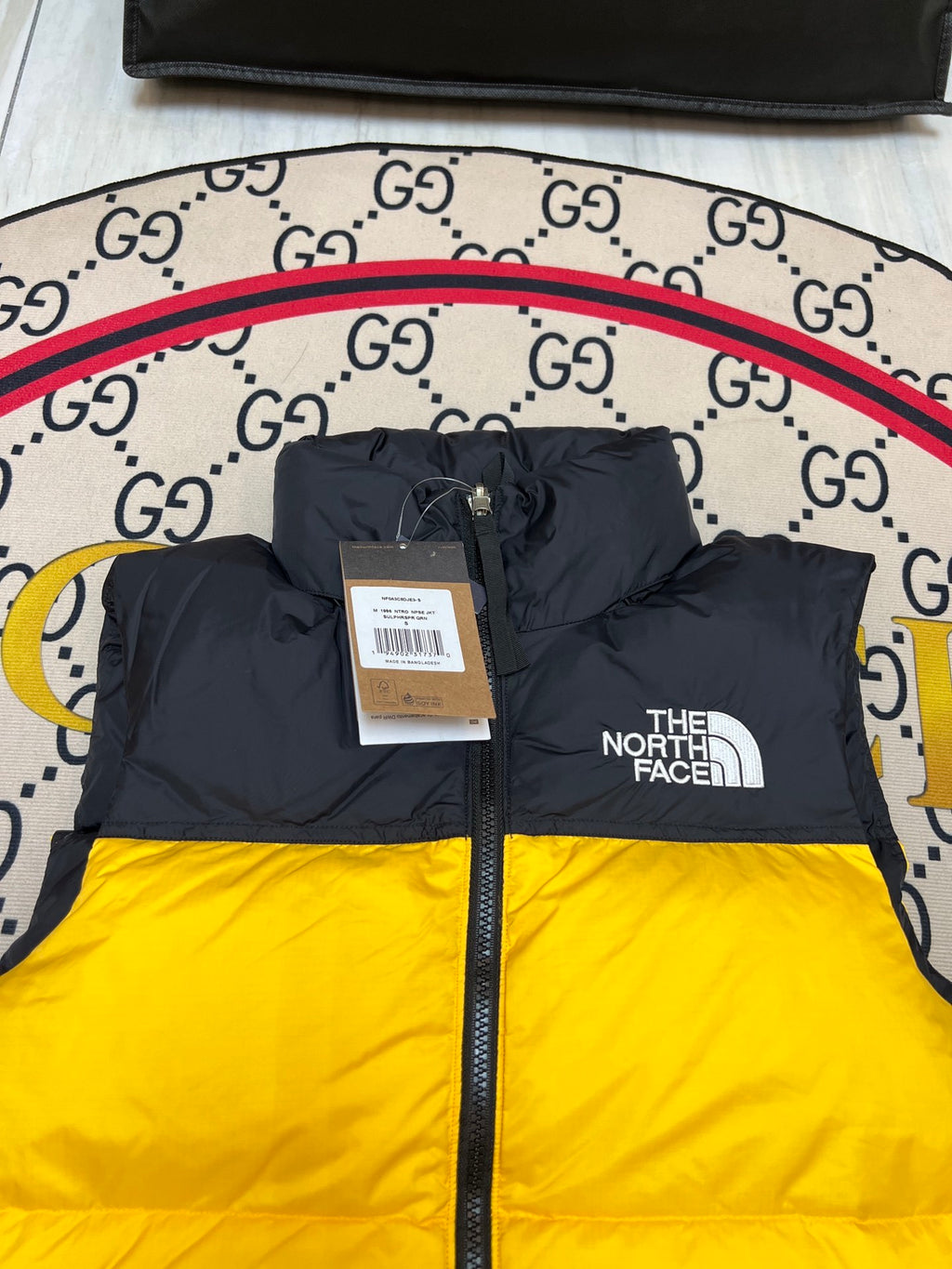 The North Face Yellow 700 Fill Puffer Vest