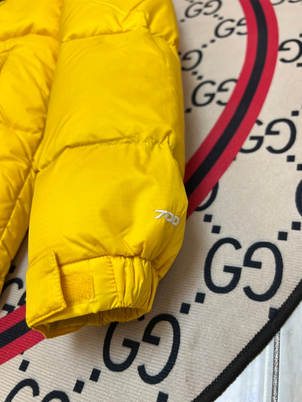 The North Face Yellow Black 1992 Nuptse 700 Fill Power Down Jacket