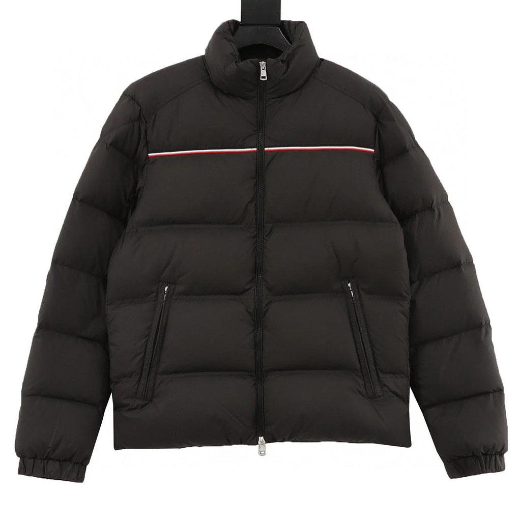 Moncler Black Stand Collar Quilted Puffer Jacket