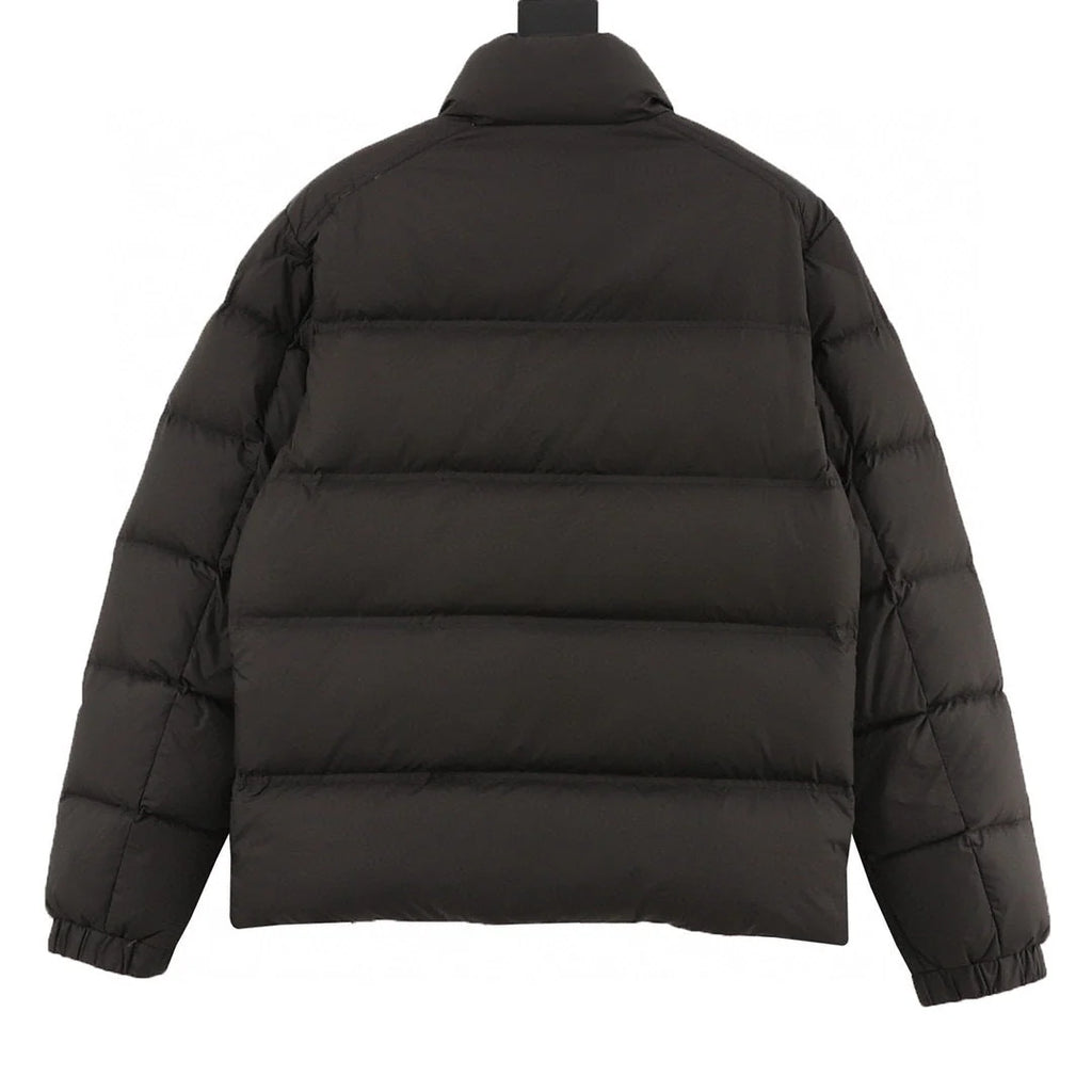 Moncler Black Stand Collar Quilted Puffer Jacket