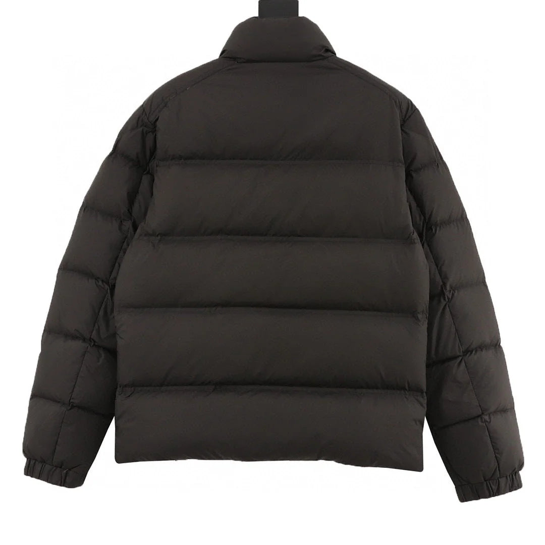 Moncler Black Stand Collar Quilted Puffer Jacket