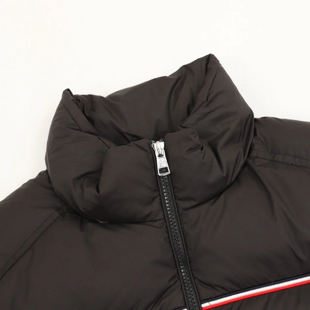 Moncler Black Stand Collar Quilted Puffer Jacket