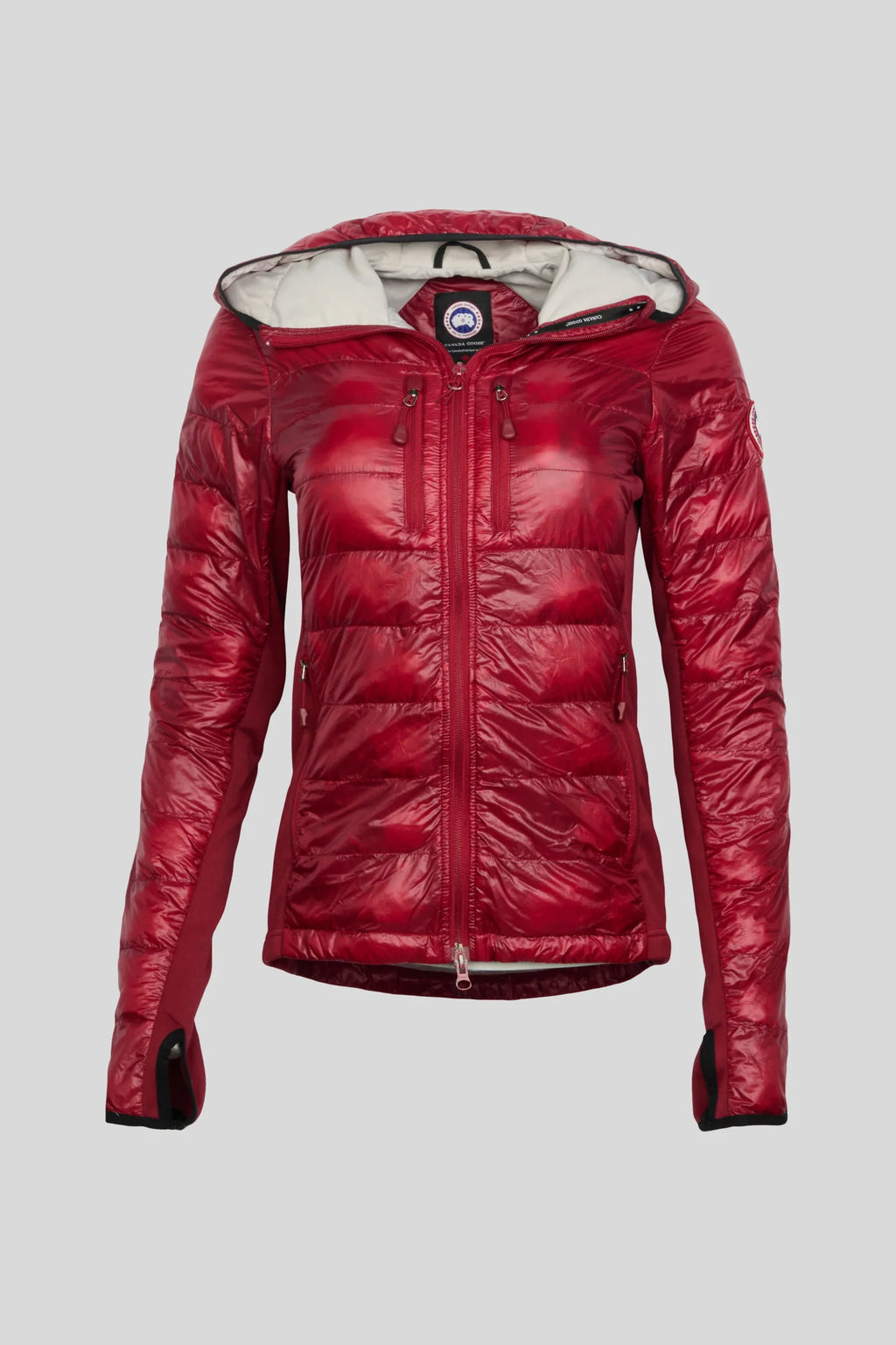 Canada Goose Red Ultralight Hooded Down Jacket