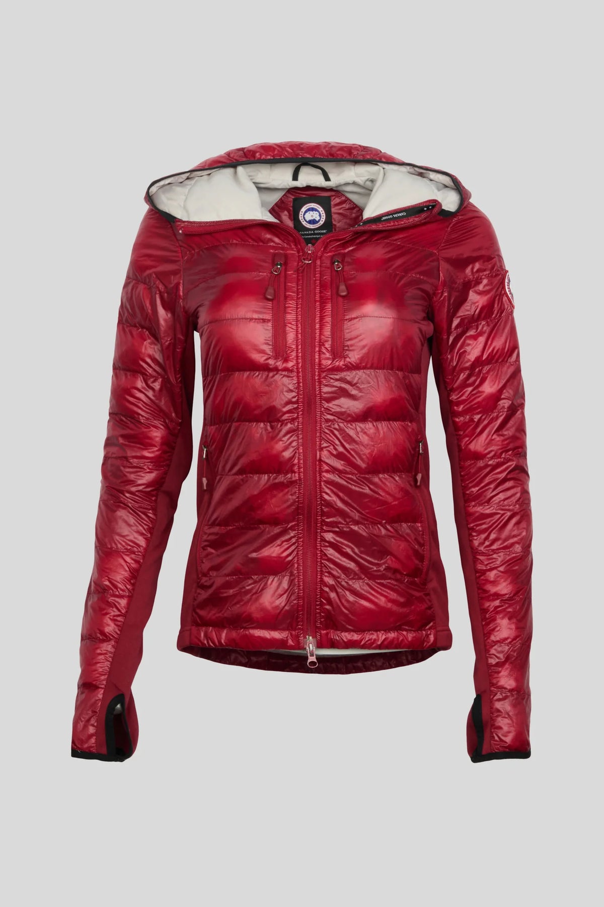 Canada Goose Red Ultralight Hooded Down Jacket